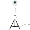 vidaXL Stehleuchte 25 W Blau 35x35x65/95 cm E27