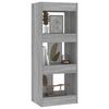 vidaXL B&uuml;cherregal/Raumteiler Grau Sonoma 40x30x103 cm Holzwerkstoff