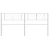 vidaXL Kopfteil Metall Weiß 200 cm