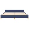 vidaXL Bettgestell ohne Matratze Blau 180x200 cm Stoff