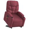 vidaXL Massagesessel mit Aufstehhilfe Weinrot Stoff