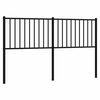 vidaXL Ersatz-Kopfteil Metall Schwarz 150 cm
