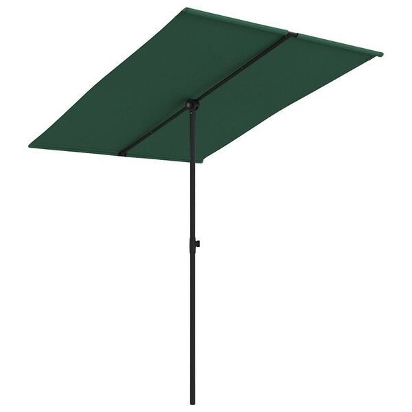 vidaXL Sonnenschirm mit Aluminium-Mast 2x1,5 m Gr&uuml;n