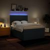 vidaXL Boxspringbett mit Matratze Blau 140x200 cm Stoff