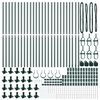 vidaXL Zaunpfosten 26 pcs Grau 3,2 x 3,2 x 83,5 cm