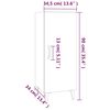 vidaXL Sideboard Grau Sonoma 34,5x34x90 cm Holzwerkstoff