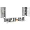 vidaXL TV-Schrankset 4 pcs Beton Grau Holzwerkstoff