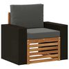 vidaXL Outdoor Mittelsofa Natur