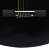 vidaXL Klassikgitarre f&uuml;r Anf&auml;nger mit Tasche Schwarz 3/4 36"
