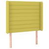 vidaXL Boxspringbett mit Matratze & LED Gr&uuml;n 90x190 cm Stoff