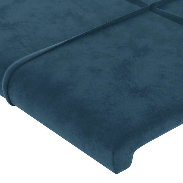 vidaXL Kopfteile Dunkelblau 160x5x78/88 cm Samt