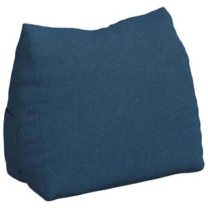 vidaXL R&uuml;ckenkissen Blau 45 x 35 x 20 cm Stoff