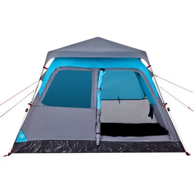 vidaXL Kuppel-Campingzelt 4 Personen Blau Quick Release