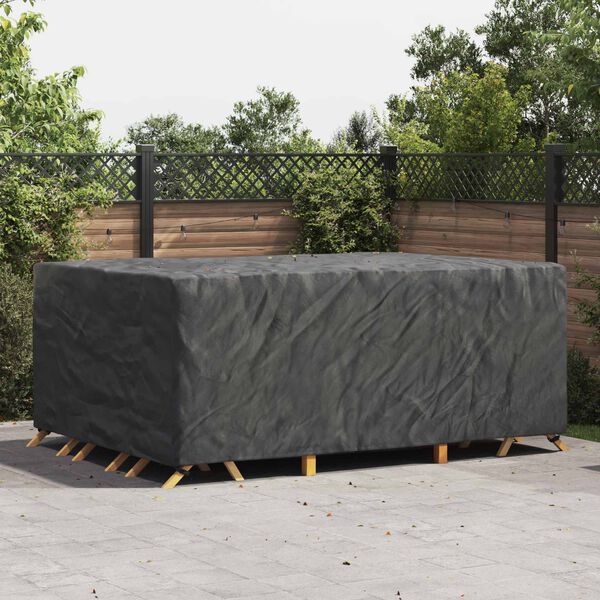 vidaXL M&ouml;belbezug Uni Schwarz 280 x 204 x 106 cm 420D