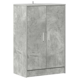 vidaXL Schuhschrank Betongrau 60x35x92 cm Holzwerkstoff