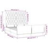 vidaXL Bettgestell ohne Matratze Dunkelgr&uuml;n 140x200 cm Samt