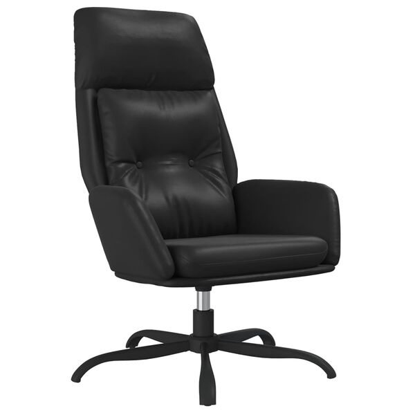 vidaXL Relaxsessel Schwarz Kunstleder