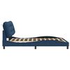 vidaXL Bettgestell ohne Matratze "Hvar" Blau 160x200 cm Stoff