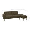 vidaXL Schlafsofa Braun Kunstleder