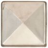 vidaXL Pfostenkappen 6 Stk. Pyramide Edelstahl 81 x 81 mm