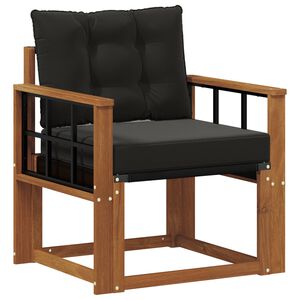 vidaXL 2 St&uuml;ck Outdoor-Sofa Massivholz Akazie Natur