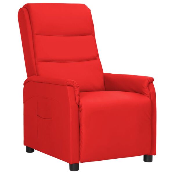 vidaXL Relaxsessel Rot Kunstleder