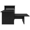 vidaXL Konsolentisch Schwarz Eichen-Optik 80 x 50 x 225 cm