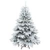 vidaXL K&uuml;nstlicher Weihnachtsbaum mit 150 LEDs Wei&szlig; 150 cm PE und PVC