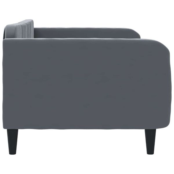 vidaXL Tagesbett Dunkelgrau 90x190 cm Samt