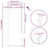 vidaXL Verdunkelungsrollo Schwarz 40x175 cm Stoffbreite 35,7 cm