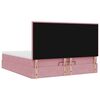 vidaXL Ottoman-Bett mit Matratzen & LEDs Rosa 200x200 cm Samt