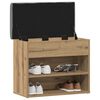 vidaXL Schuhbank Artisan-Eiche 62x32x50 cm Holzwerkstoff