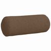 vidaXL Bolsterkissen 2 St&uuml;ck Braun &Oslash; 15 x 40 cm Stoff