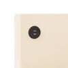 vidaXL Tagesbett mit Matratze USB Creme Stoff 90x200 cm