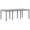 vidaXL Gartentisch Hellgrau 200 x 100 x 73 cm Poly-Rattan