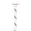vidaXL Bootsseil Geflochten Wei&szlig; 10 mmx25 m Polyester