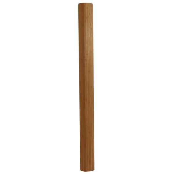 vidaXL Teppich Rechteckig Braun 80x300 cm Bambus