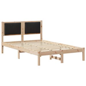 vidaXL Bettrahmen Schwarz 120 x 200 cm Massives Kiefernholz