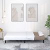 vidaXL Schlafsofa 2-Sitzer Taupe Mikrofasergewebe