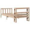 vidaXL Massivholzbett ohne Matratze 75x190 cm Kiefernholz
