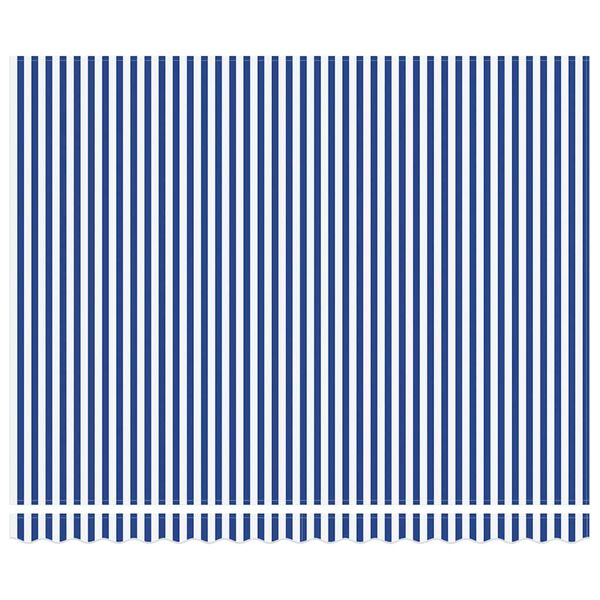 vidaXL Einziehbare Markise Blau und Wei&szlig; 400 x 300 cm