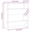 vidaXL Wand-Schuhschr&auml;nke 4 Stk. Hochglanz-Grau 60x18x60cm