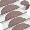vidaXL Stufenmatten Selbstklebend 30 Stk. 65x21x4 cm Hellbraun Halbrund Gro&szlig;