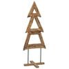 vidaXL Weihnachtsbaum Braun 90 cm Massivholz Teak