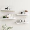 vidaXL Loggia Wandregale 4 Stk. Eichen-Optik und Wei&szlig; 60x15x4 cm MDF