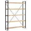 vidaXL B&uuml;cherregal 5 F&auml;cher 140x30x180 cm Mango Massivholz
