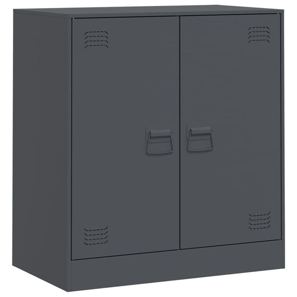 vidaXL Sideboard Anthrazit 67x39x73 cm Stahl