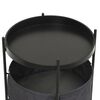 vidaXL Beistelltisch mit Korb 40x40x45,5 cm Grau