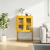 vidaXL Highboard Senfgelb 68x39x107 cm Stahl