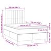 vidaXL Boxspringbett mit Matratze Taupe 120x190 cm Stoff